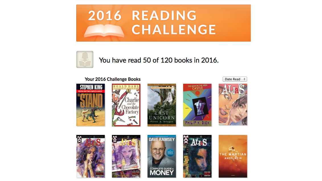 2016 Book List